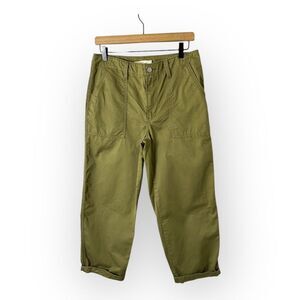 Levi’s 94 Pants Women’s 27 Baggy Mid Rise Straight Leg Martini Olive Green Twill